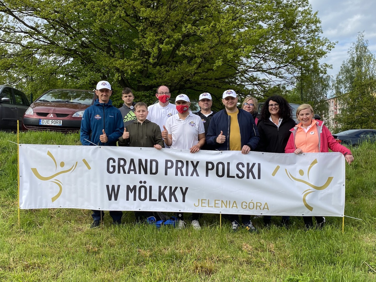Reprezentacja Timbers Bojanowo podczas 1 rundy Grand Prix Polskie w Mölkky w Jeleniej Górze